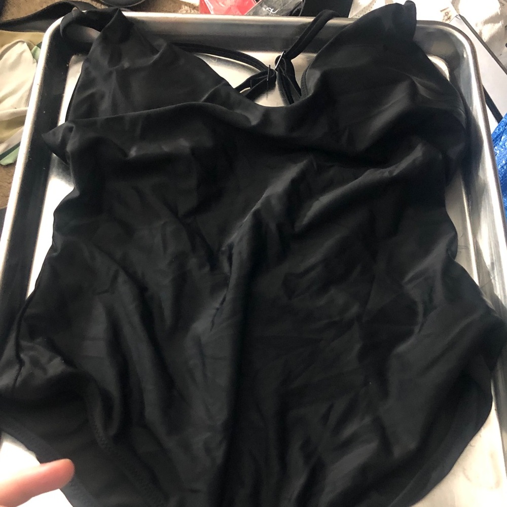 aerie Black One-Piece Swimsuit